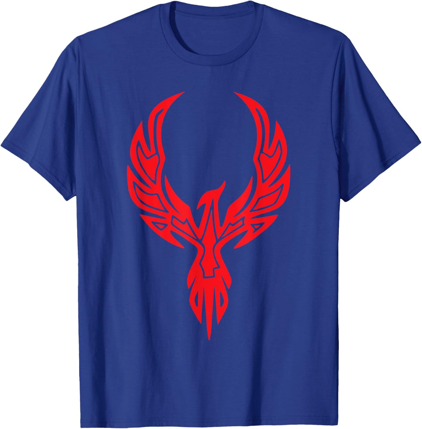 Red Phoenix Fire Bird Symbol Magic Fantasy Circle Life Sun T-Shirt - T-Shirt | Royal