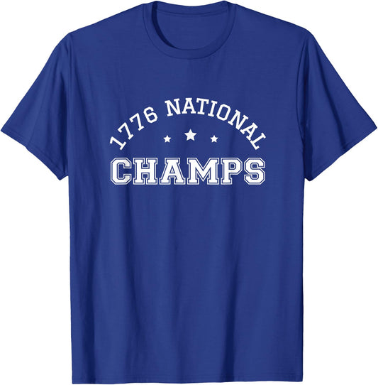 1776 National Champs 2026 July 4th America USA 250 Years Old T-Shirt - T-Shirt | Royal