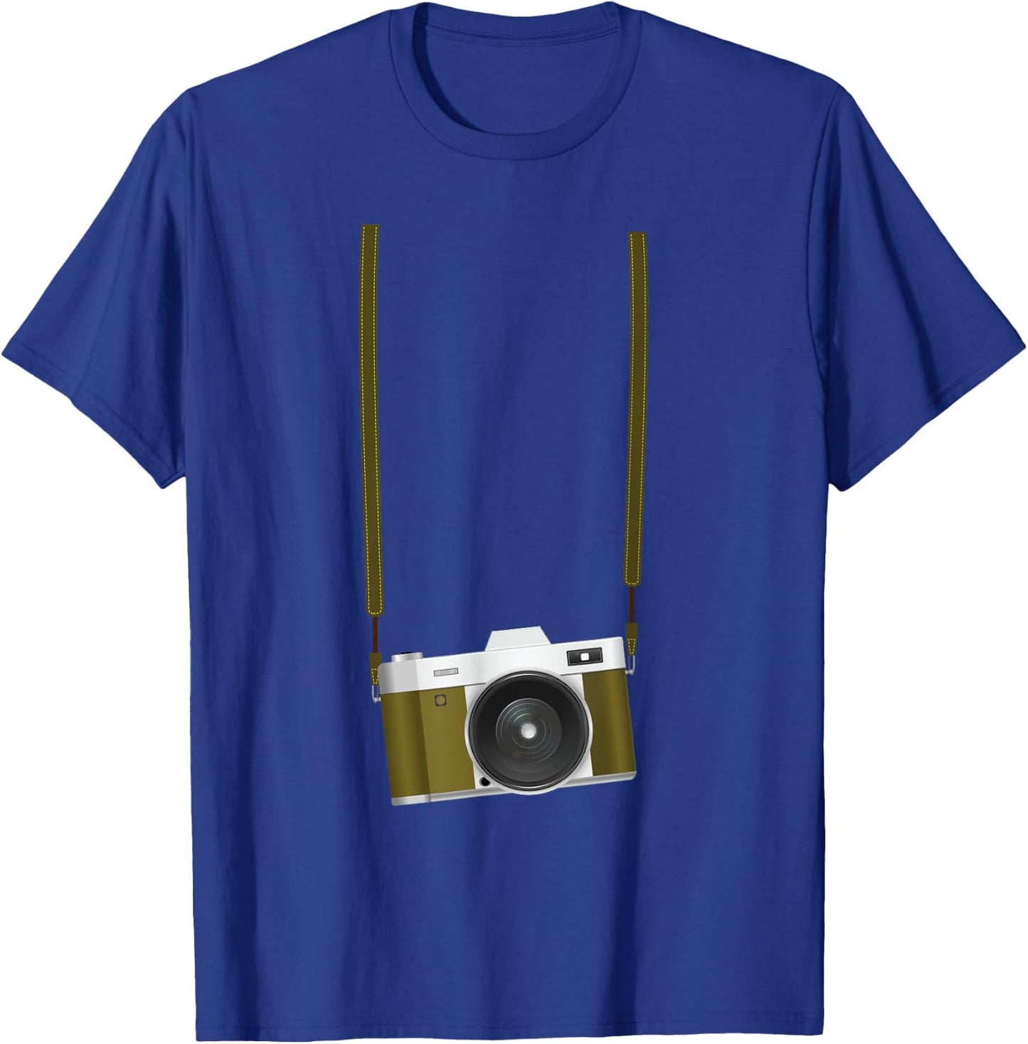 Fake Tourist Camera Design Holiday Vacation Photographer T-Shirt - T-Shirt | Royal