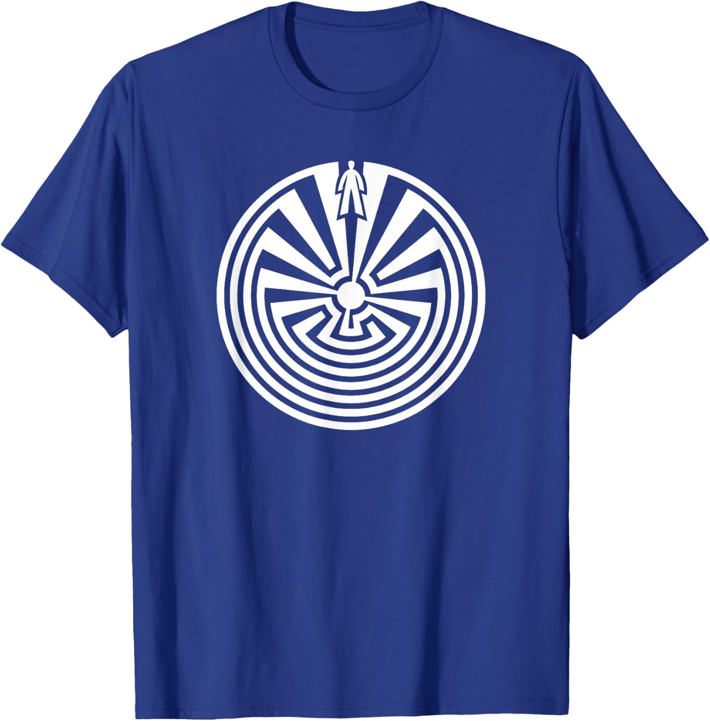 Man in the maze, journey through life, labyrinth, mythology T-Shirt - T-Shirt | Royal
