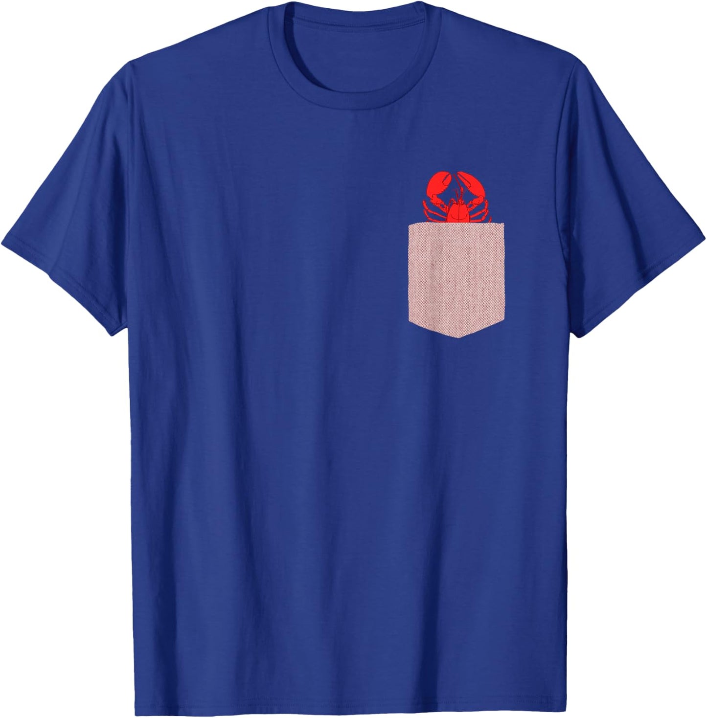 Lobster Design - Cute Pocket Animal Lobster T-Shirt - T-Shirt | Royal