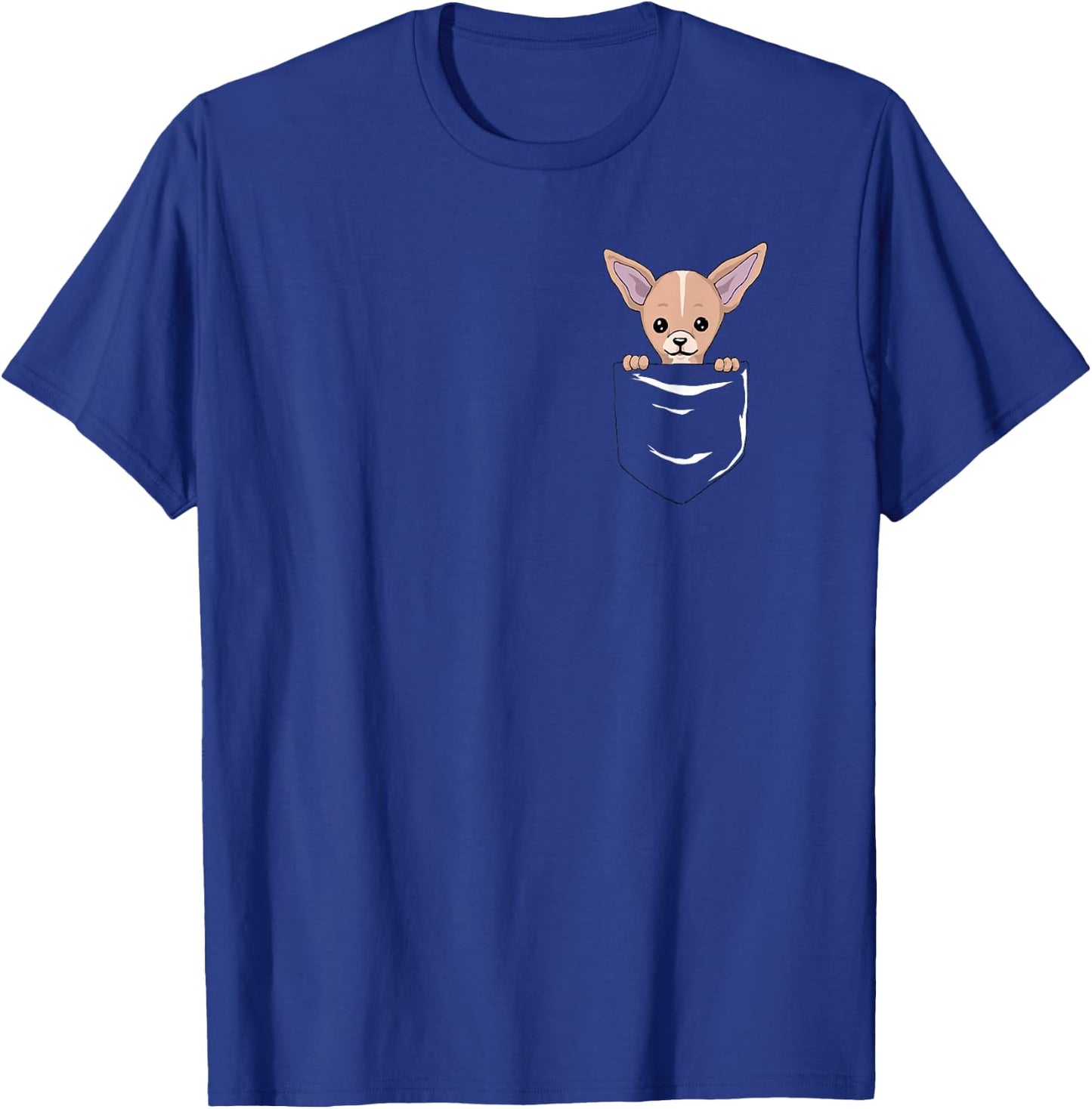 Chihuahua Pocket Shirt T-Shirt - T-Shirt | Royal