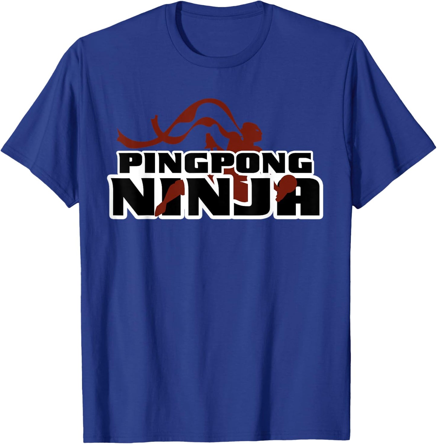 Funny Ping Pong Ninja Shirt Table Tennis Gift T-Shirt - T-Shirt | Royal