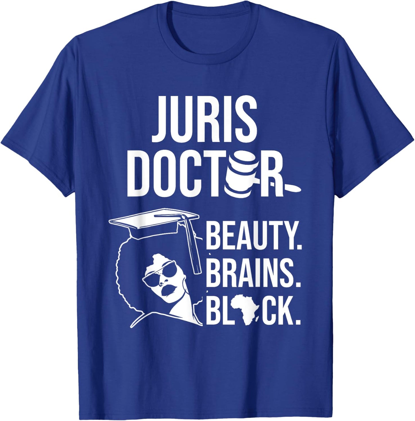 Juris Doctor of Jurisprudence Black Law School Graduation T-Shirt - T-Shirt | Royal