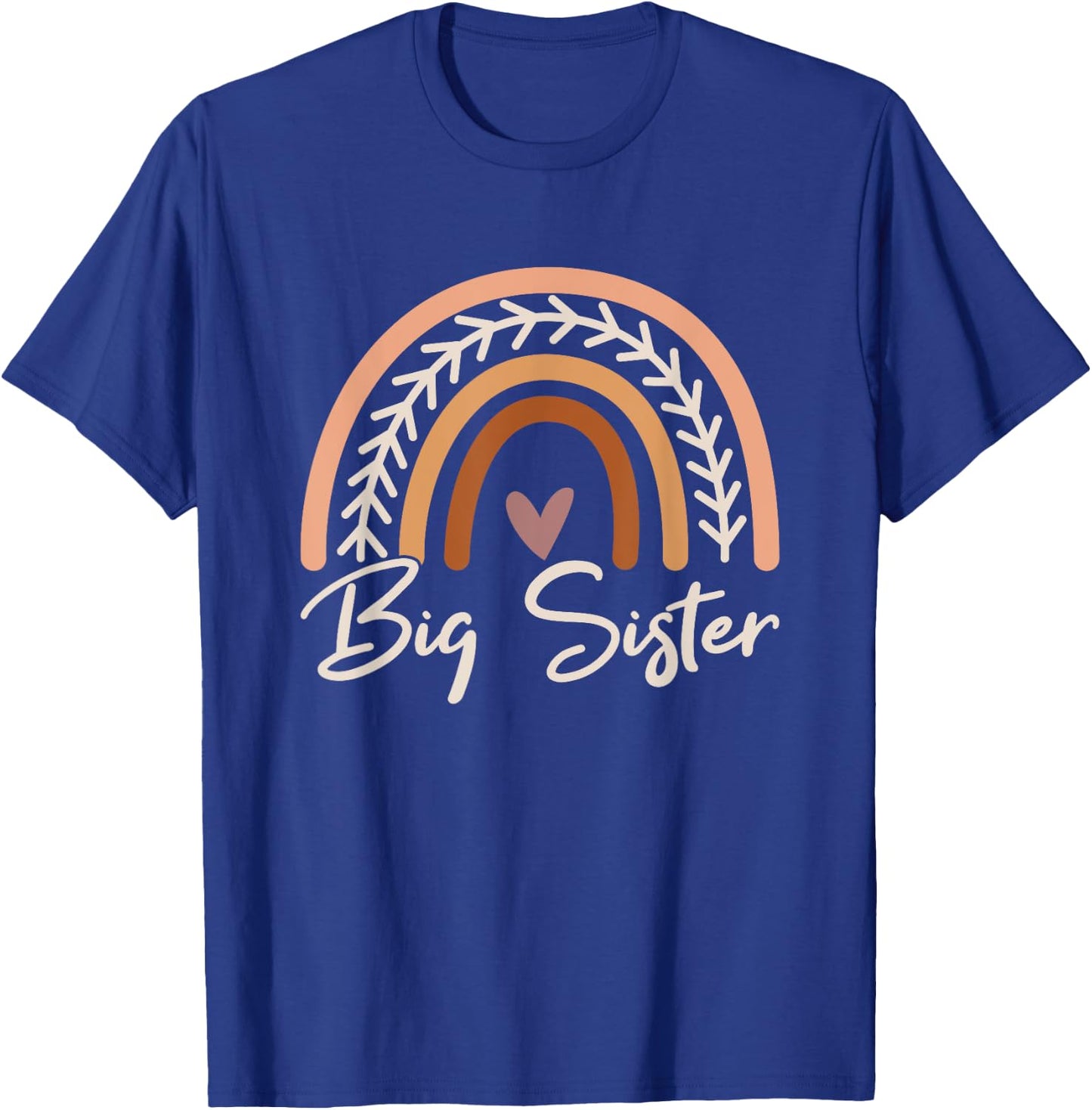Big SIster Boho Rainbow Big SIster T-Shirt - T-Shirt | Royal