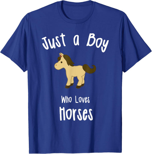Boys Horse T-Shirt - T-Shirt | Royal