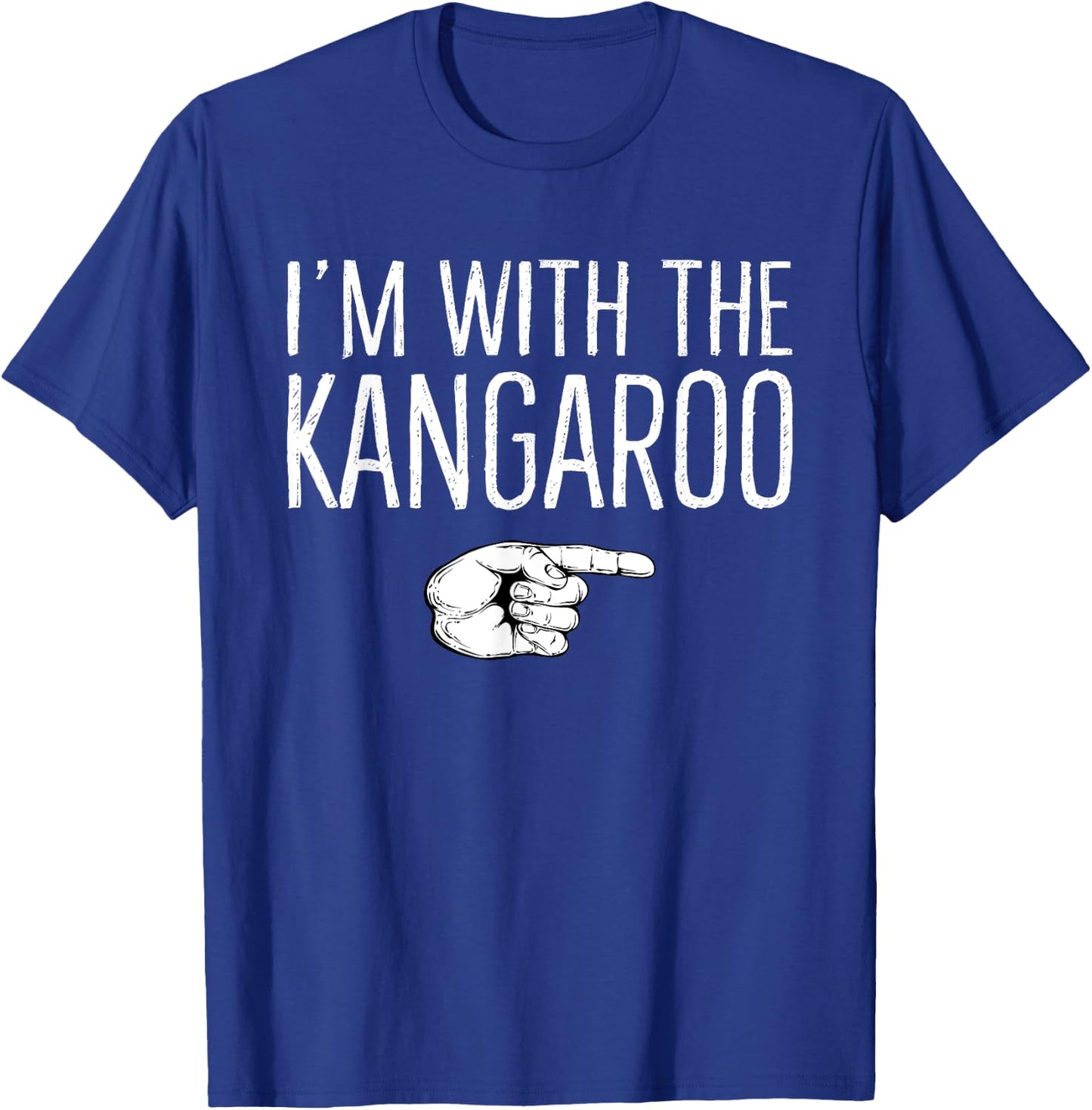 I'm With The Kangaroo Matching Costume Lazy Halloween Party T-Shirt - T-Shirt | Royal