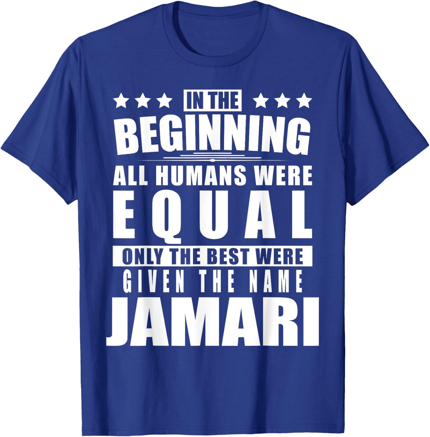 Name Jamari First Name Gifts - Funny Personalized Gift T-Shirt - T-Shirt | Royal