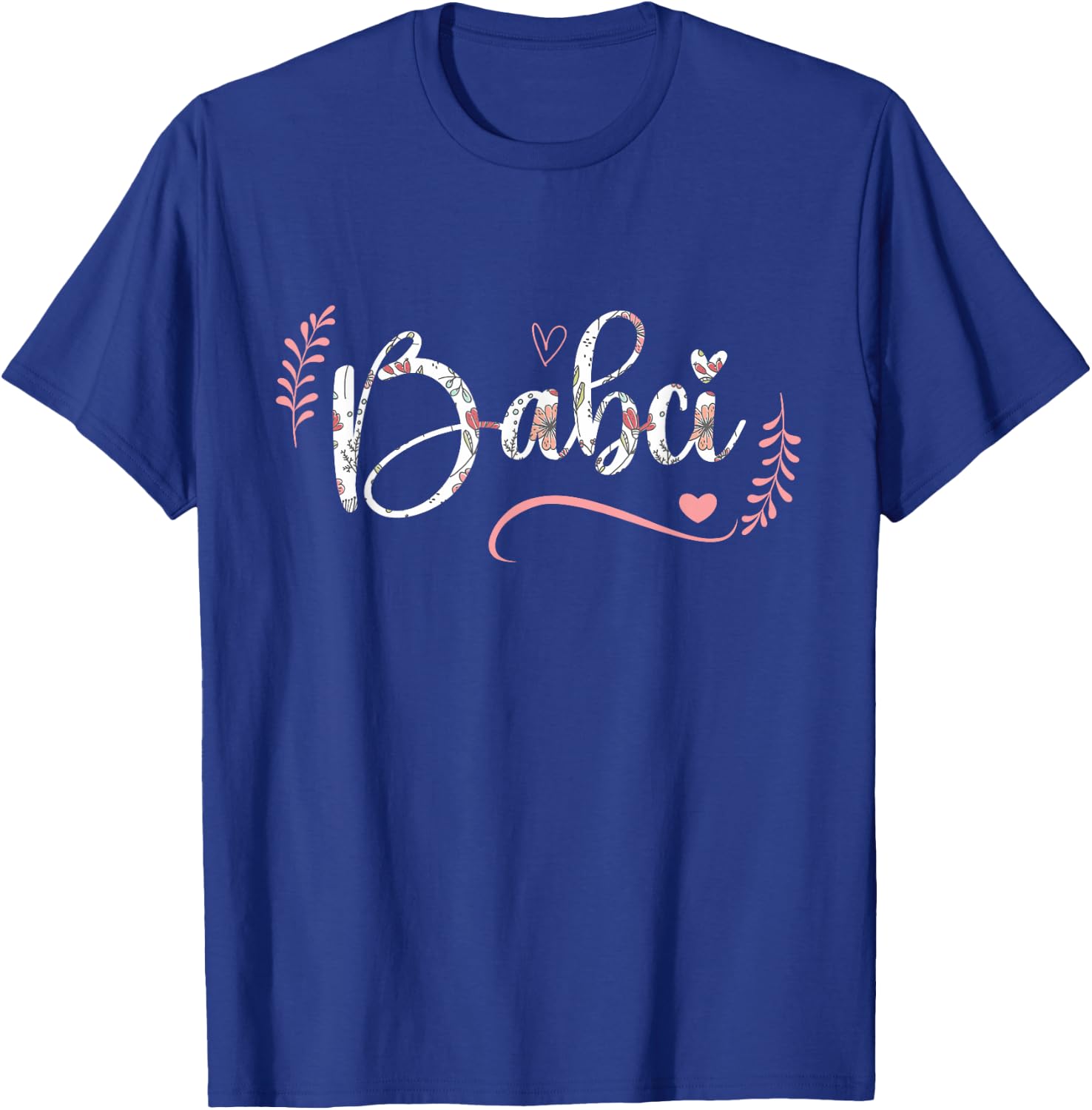 Babci Floral Grandma Christmas Mother's Day Grandparents T-Shirt - T-Shirt | Royal