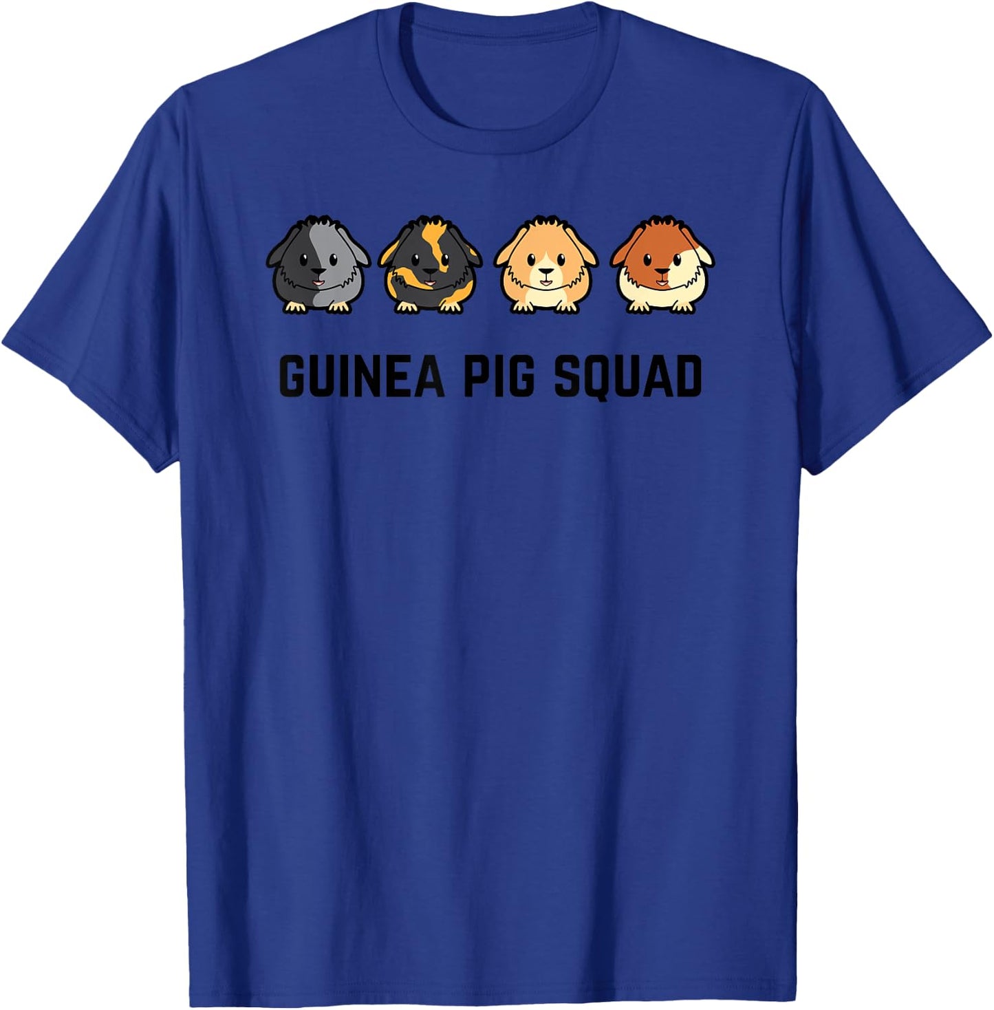 Cute Cavy Guinea Pig Rodent Team Squad T-Shirt - T-Shirt | Royal