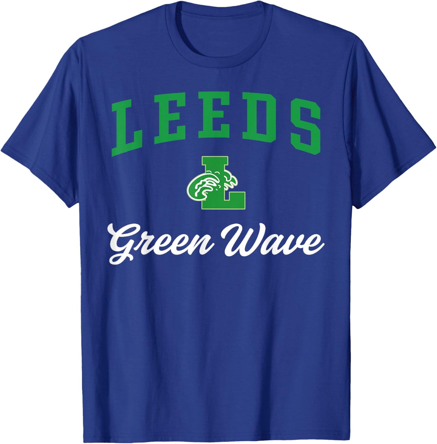 Leeds High School Green Wave C3 T-Shirt - T-Shirt | Royal