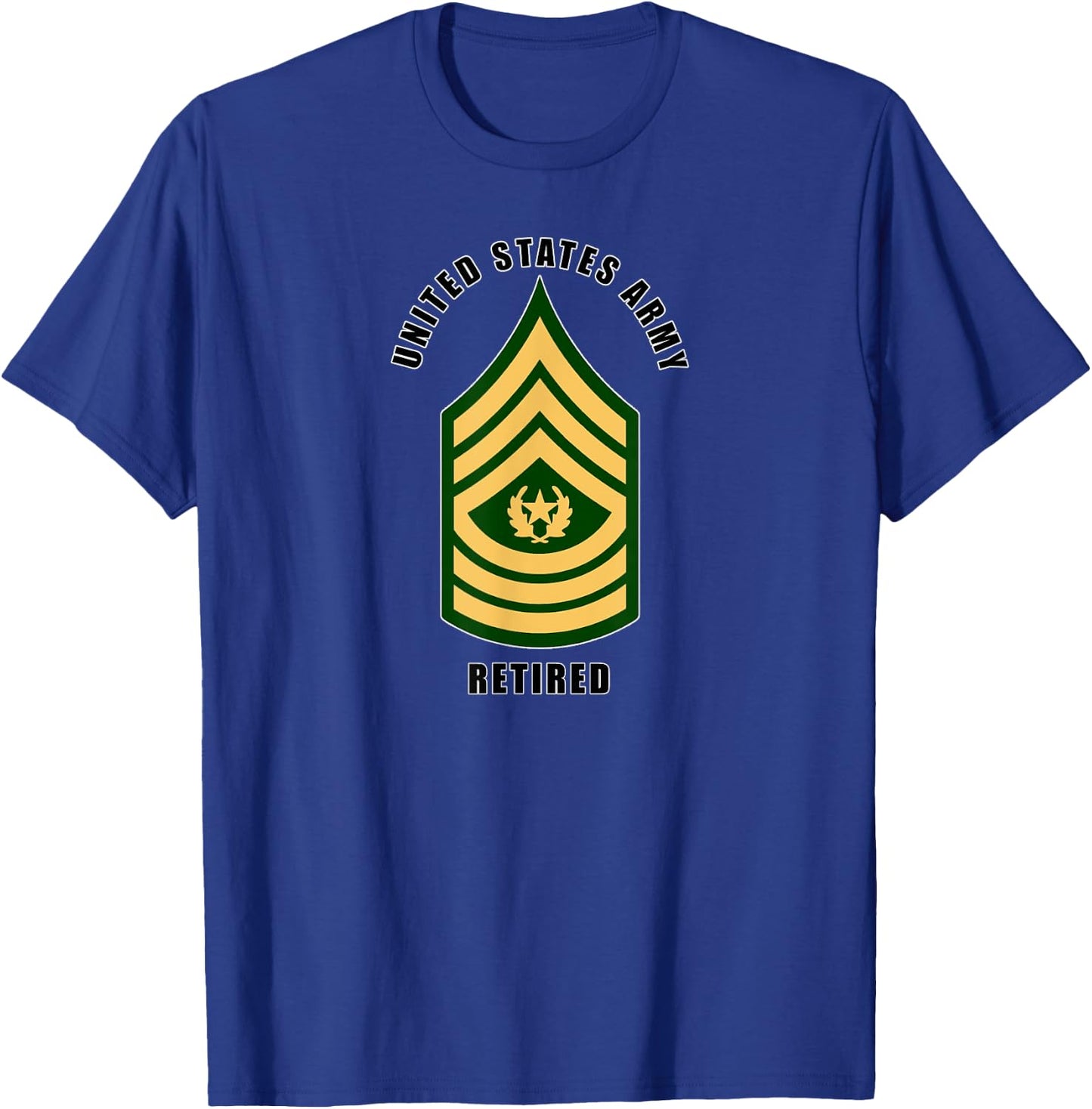 United States Army Retired Command Sergeant Major Retirement T-Shirt - T-Shirt | Royal