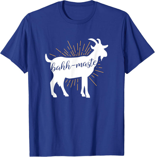 Bahh-Maste Goat Yoga Namaste Pun Shirt Gift Men and Women T-Shirt - T-Shirt | Royal