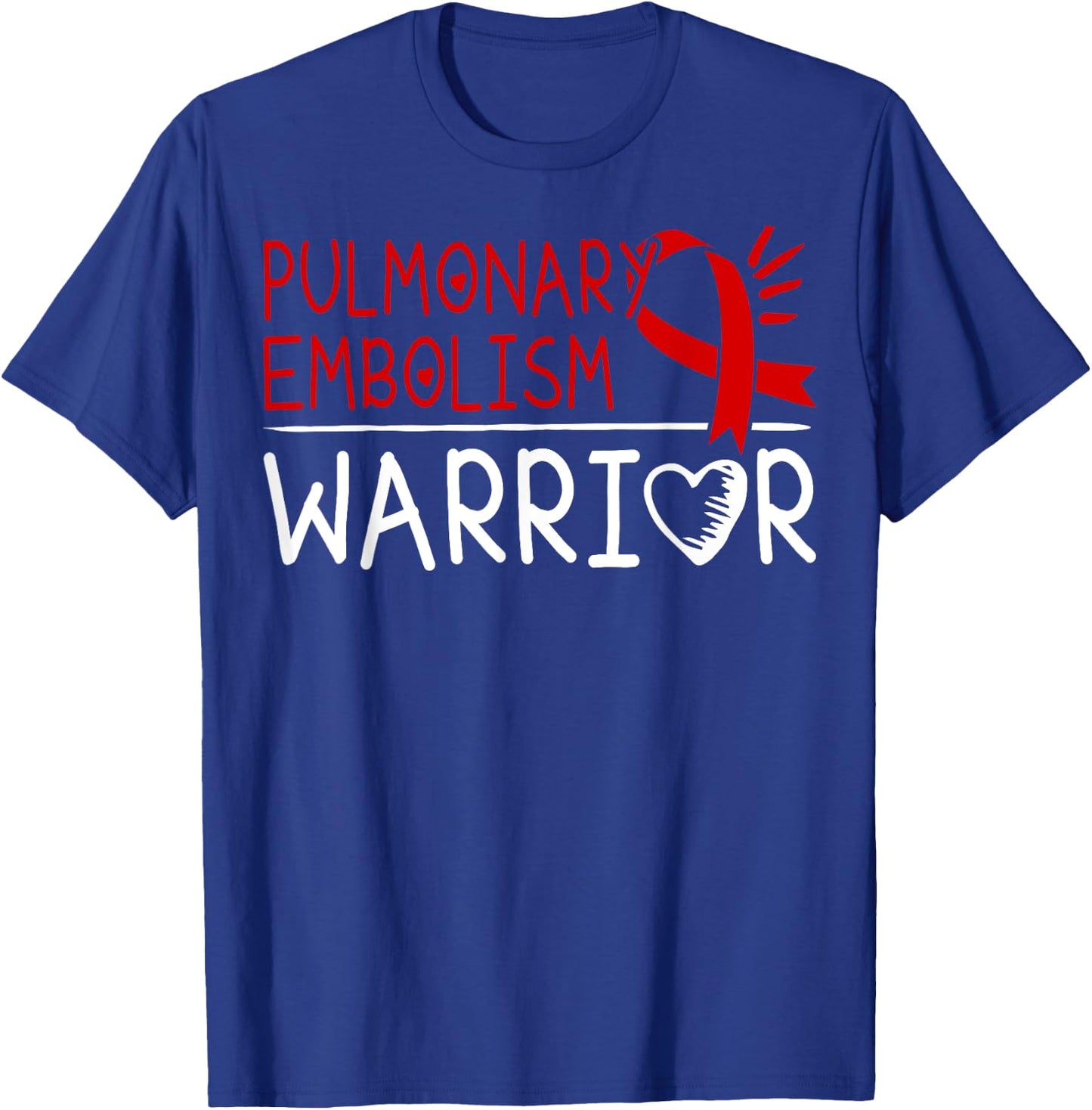 Red Ribbon Gift Pulmonary Embolism Patients T-Shirt - T-Shirt | Royal