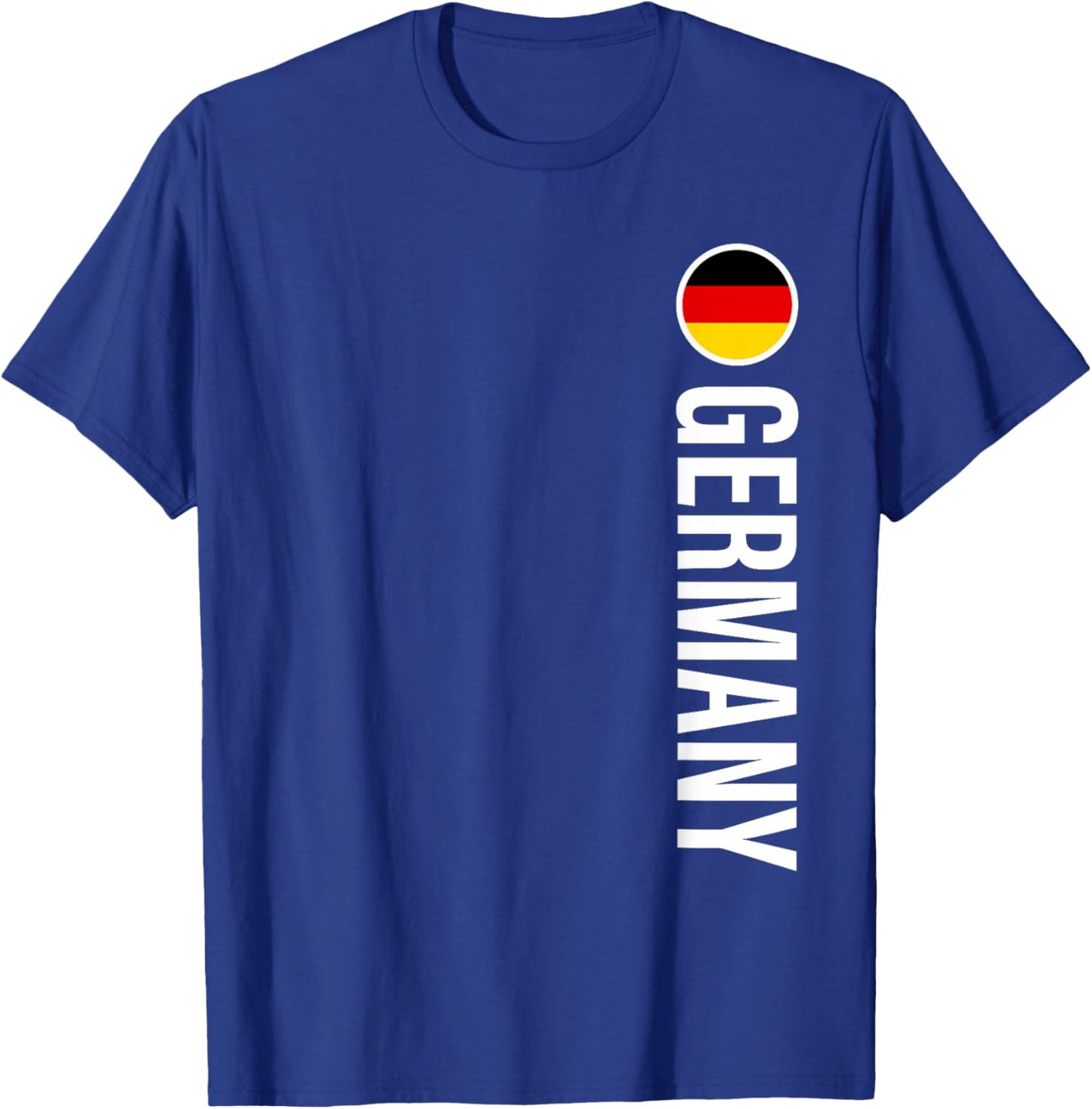 Germany Flag Vertical T-Shirt - T-Shirt | Royal