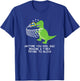 Volleyball T-Rex , Funny Volleyball Player Shirt T-Shirt - T-Shirt | Royal
