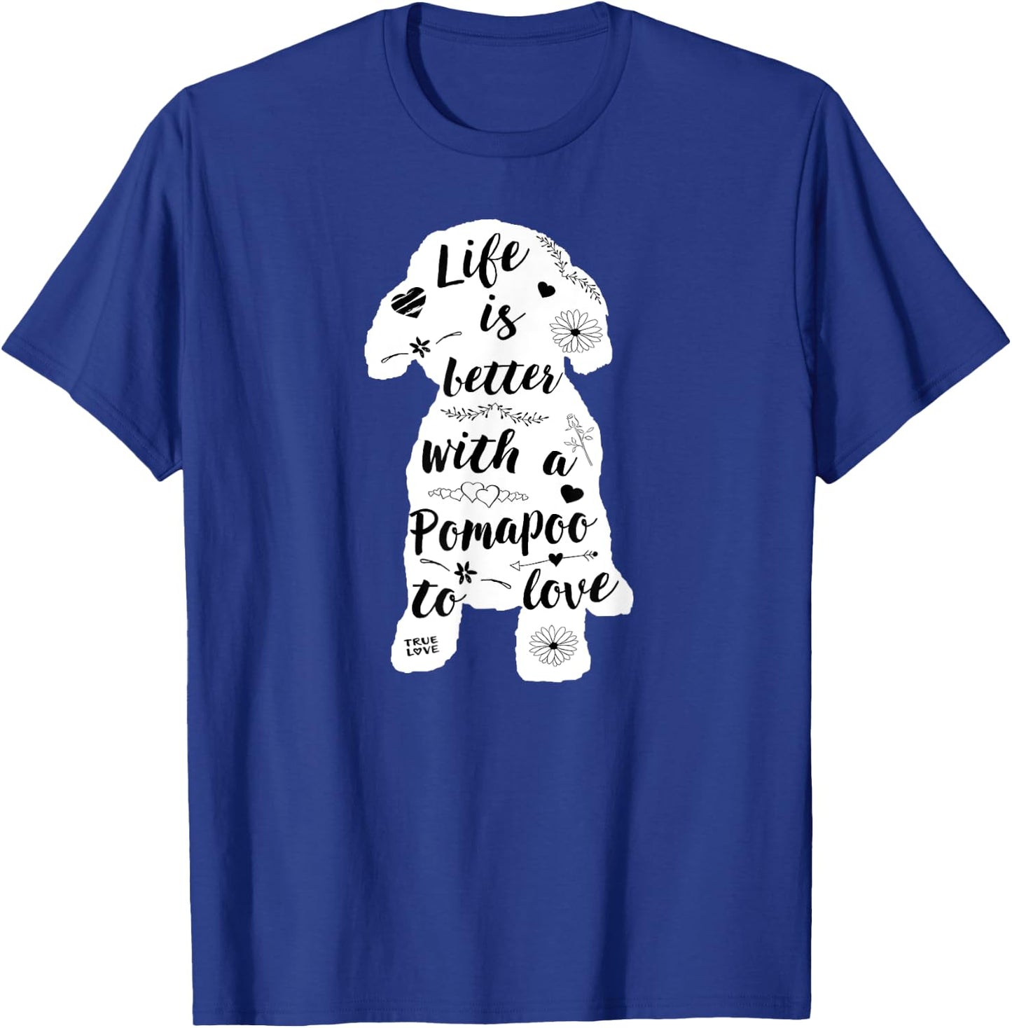 Pomapoo Shirt Design for Pomapoo Dog Lovers Women Girls Kids T-Shirt - T-Shirt | Royal
