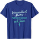 Homeschool Mom Caffeine Jesus Christian Apparel Green T-Shirt - T-Shirt | Royal