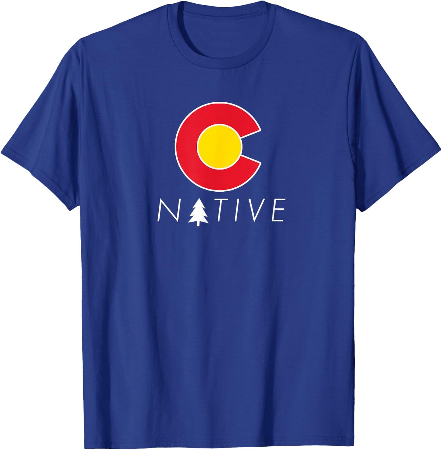 Colorado Native Colorado Flag Graphic Design T-Shirt - T-Shirt | Royal