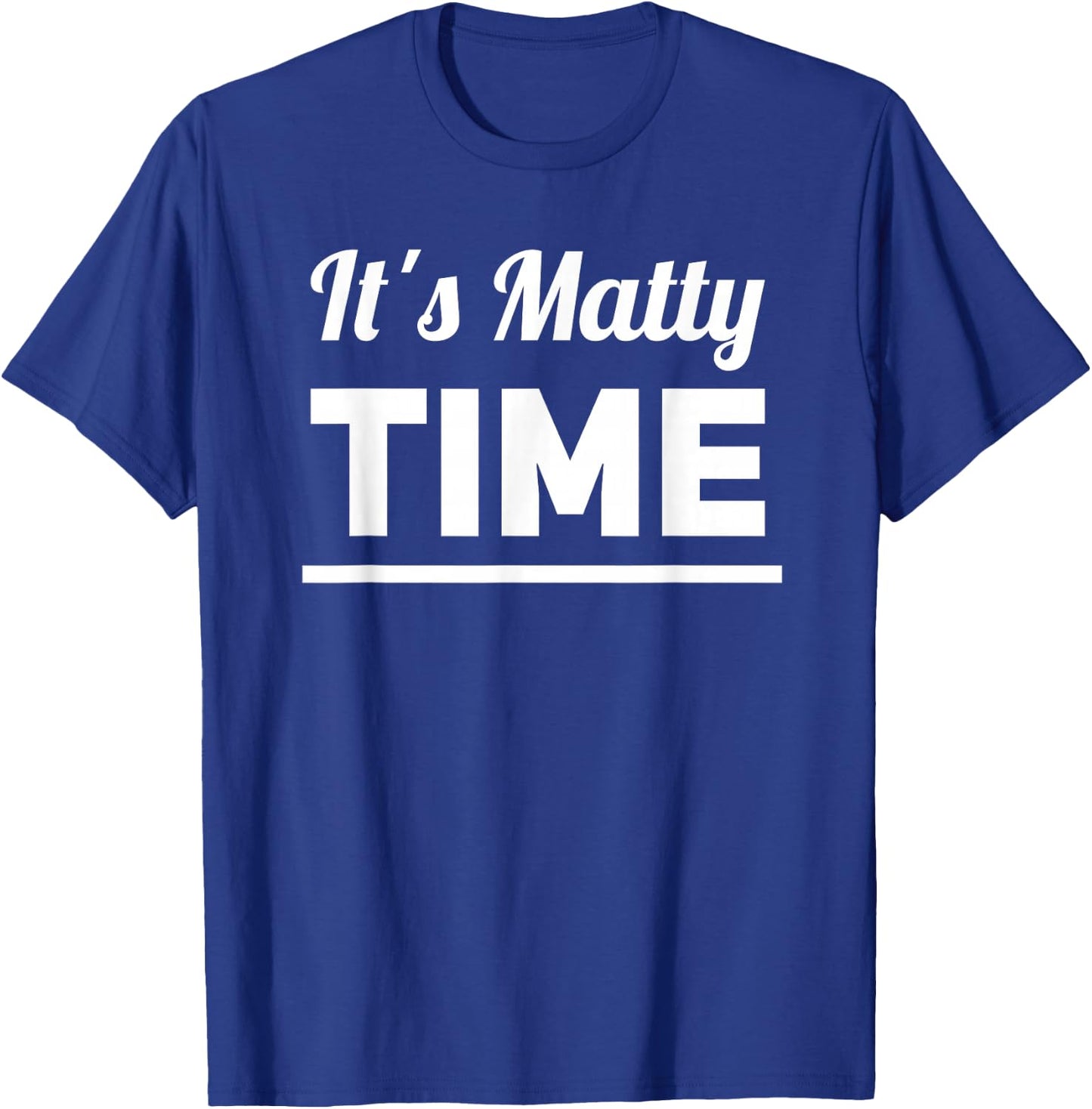 1975 Band Graphic | Matty Time Shirt T-Shirt - T-Shirt | Royal
