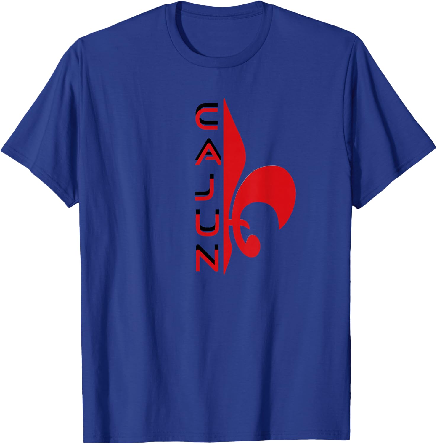 Proud Cajun Fleur Louisiana Pride State Symbol T-Shirt - T-Shirt | Royal