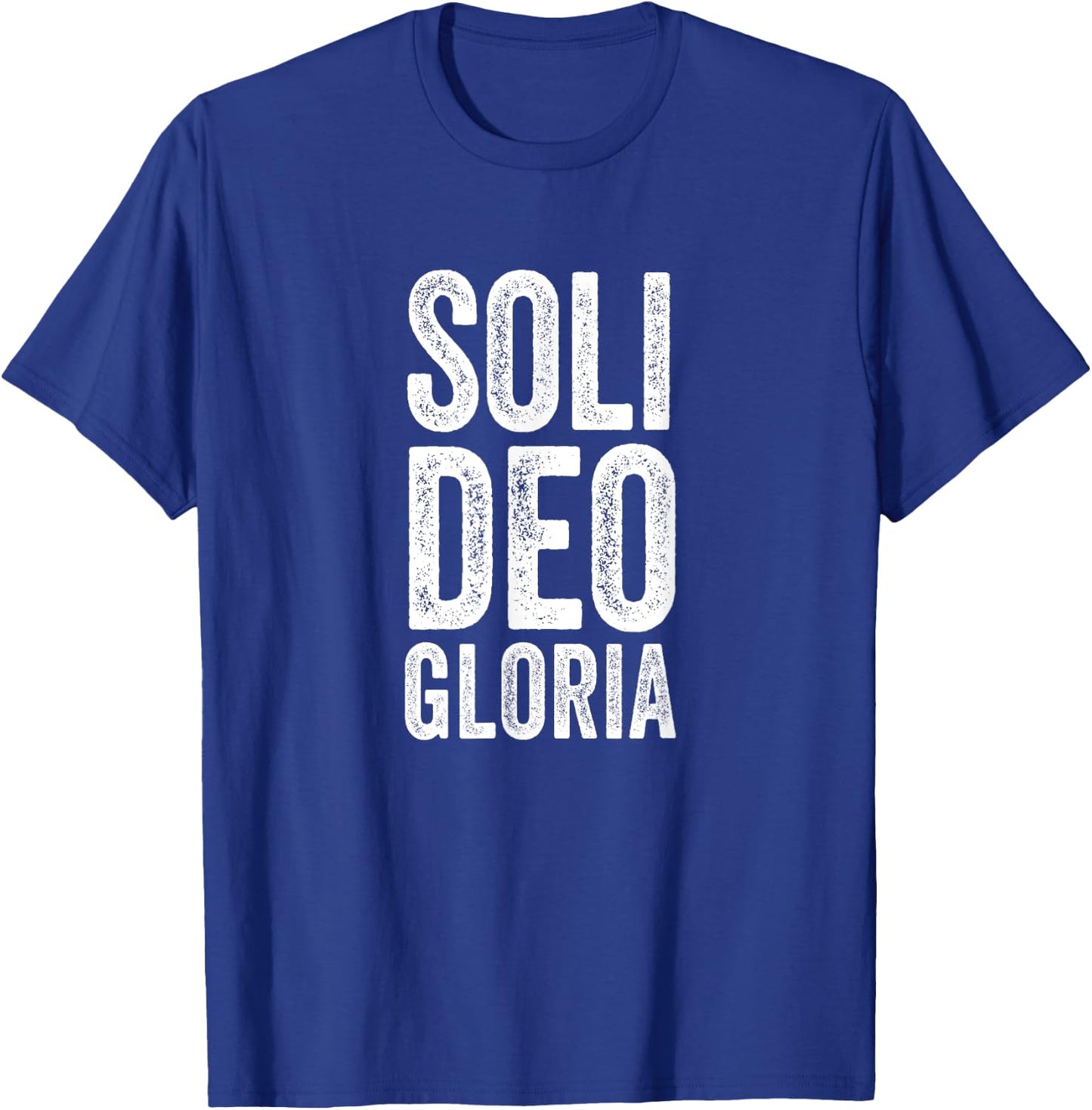 Christian Shirt Reformed Theology Soli Deo Gloria Jesus T-Shirt - T-Shirt | Royal