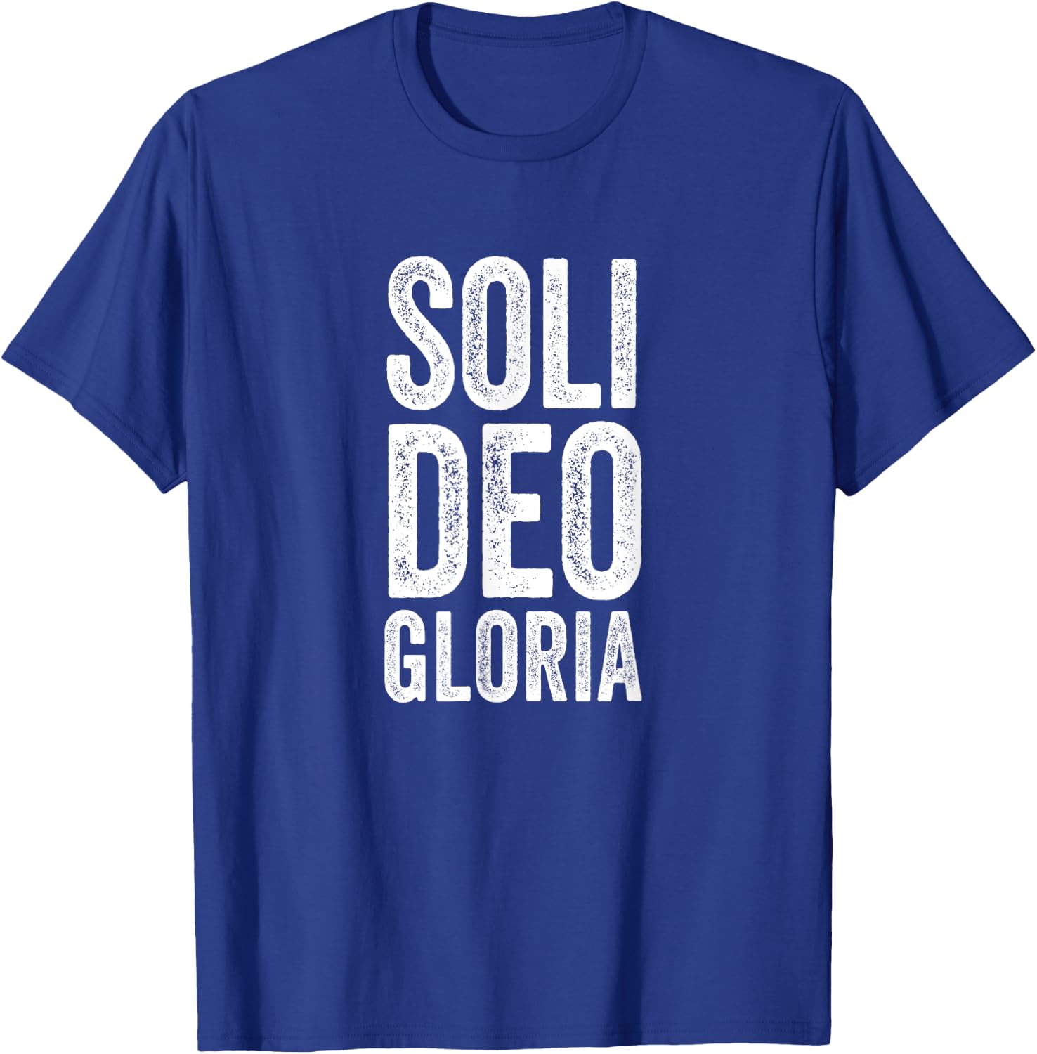 Christian Shirt Reformed Theology Soli Deo Gloria Jesus T-Shirt - T-Shirt | Royal
