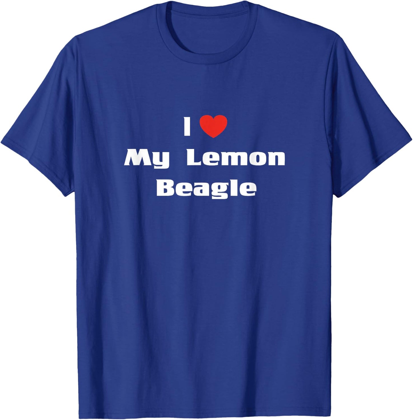 I Love My Lemon Beagle Shirt Dog Lovers Women Girls Kids T-Shirt - T-Shirt | Royal