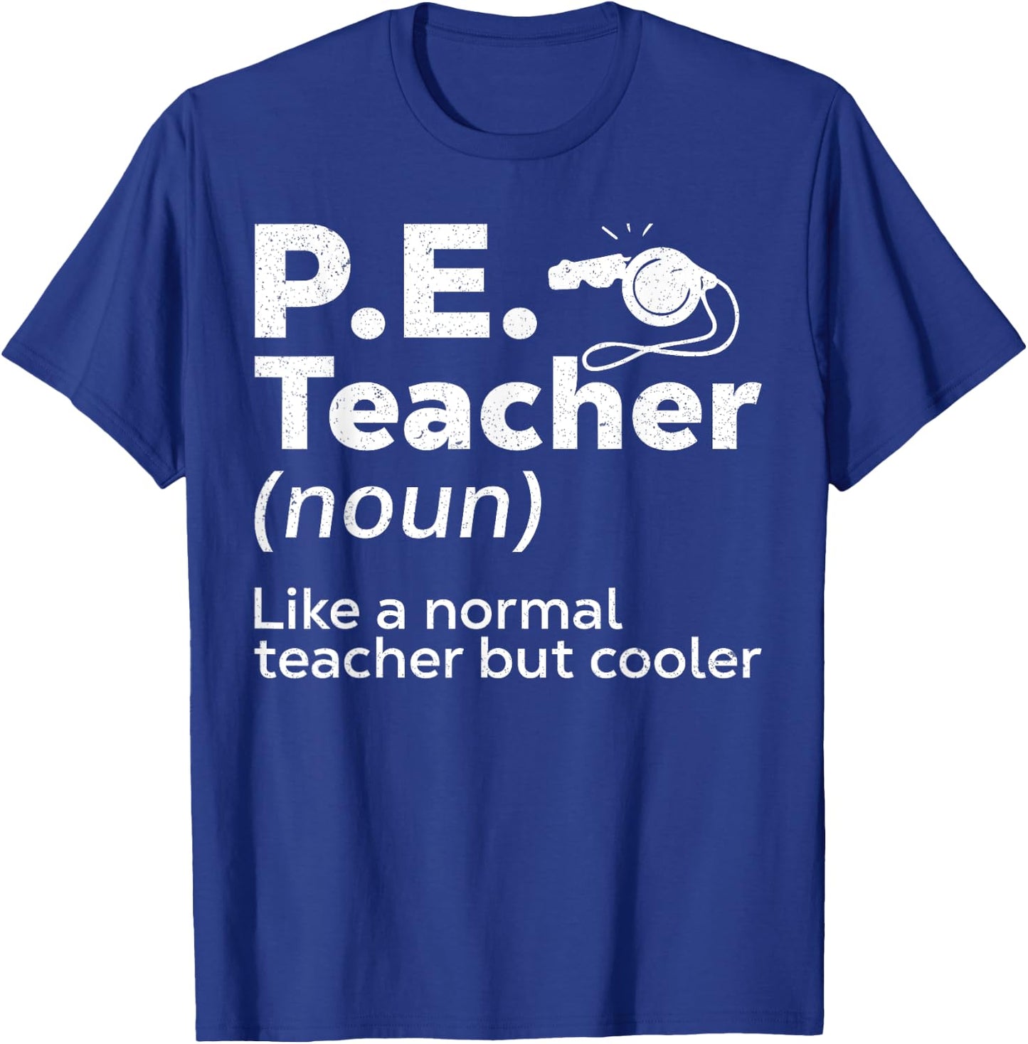 Cool PE Teacher Art Women Physical Education Teacher T-Shirt - T-Shirt | Royal