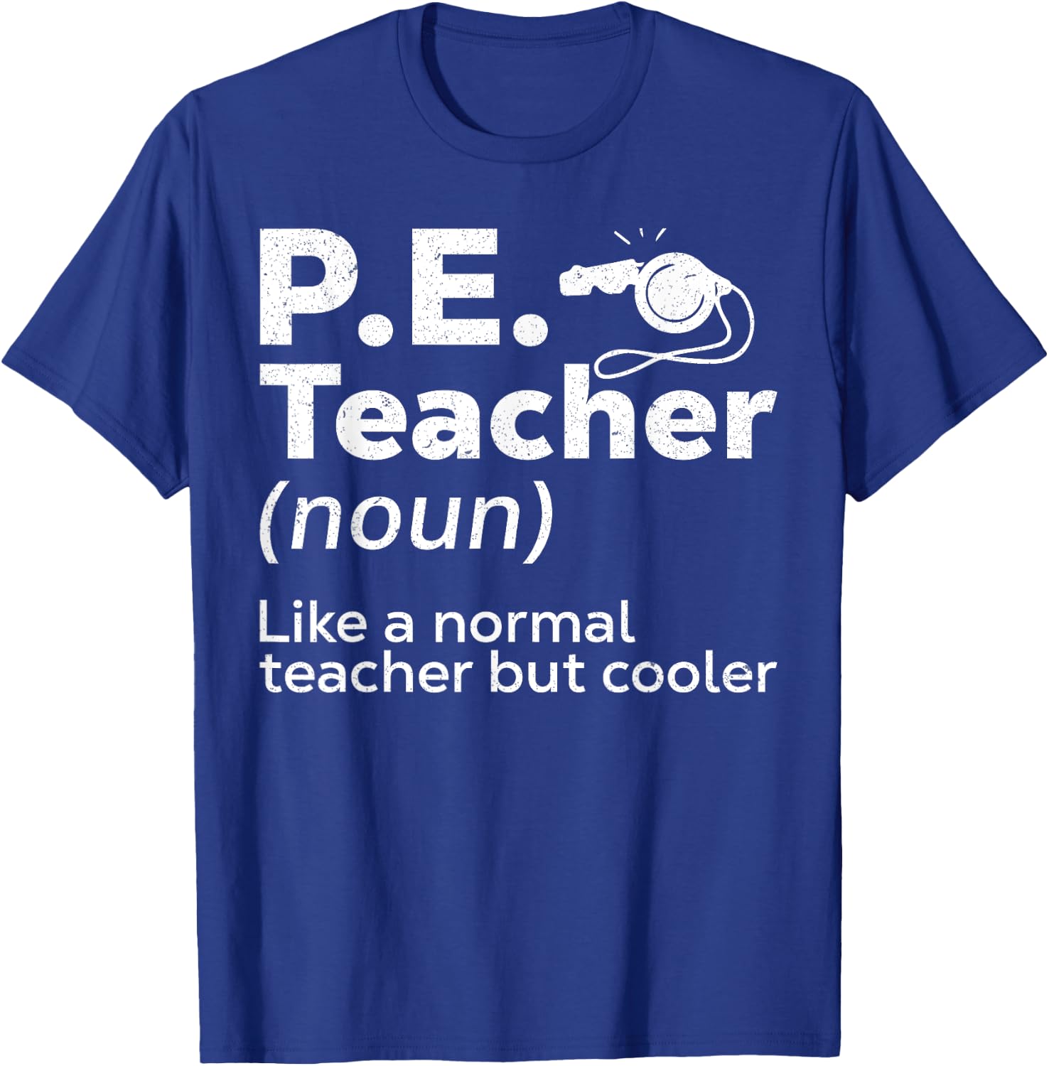 Cool PE Teacher Art Women Physical Education Teacher T-Shirt - T-Shirt | Royal