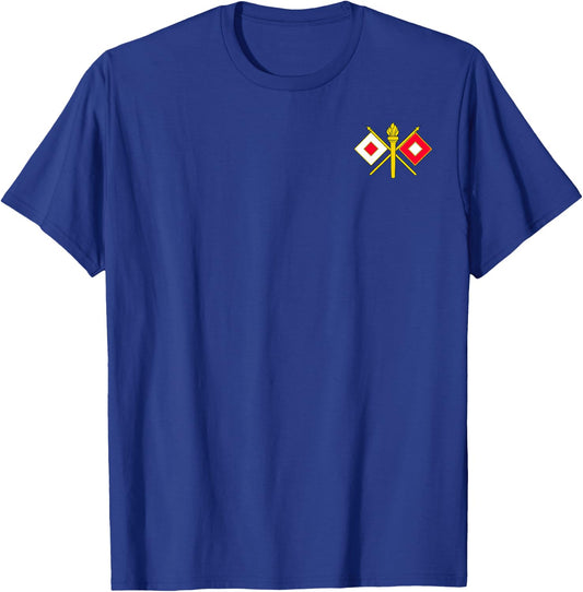 Army Signal Corps Branch Military Veteran Morale T-Shirt - T-Shirt | Royal