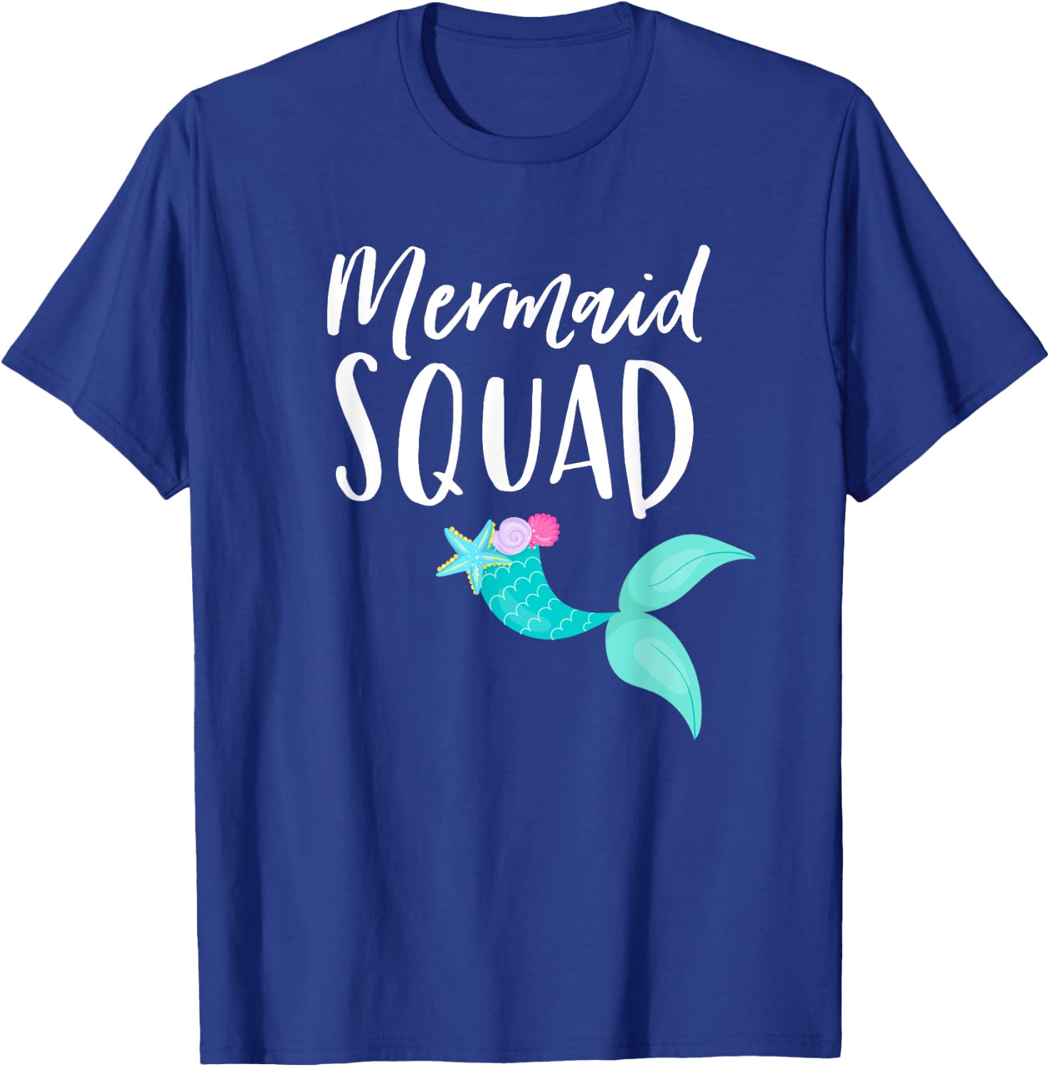 Mermaid Squad Birthday Squad for Party Mom Mama Girl T-Shirt - T-Shirt | Royal