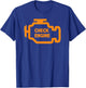 Check Engine Light T shirt T-Shirt - T-Shirt | Royal