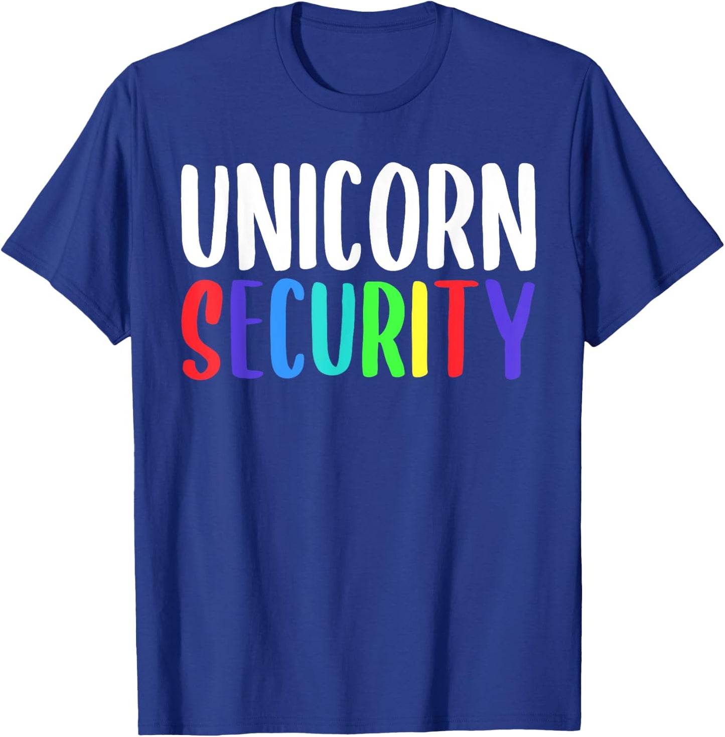 Unicorn Security Rainbow Halloween Costume T-Shirt - T-Shirt | Royal