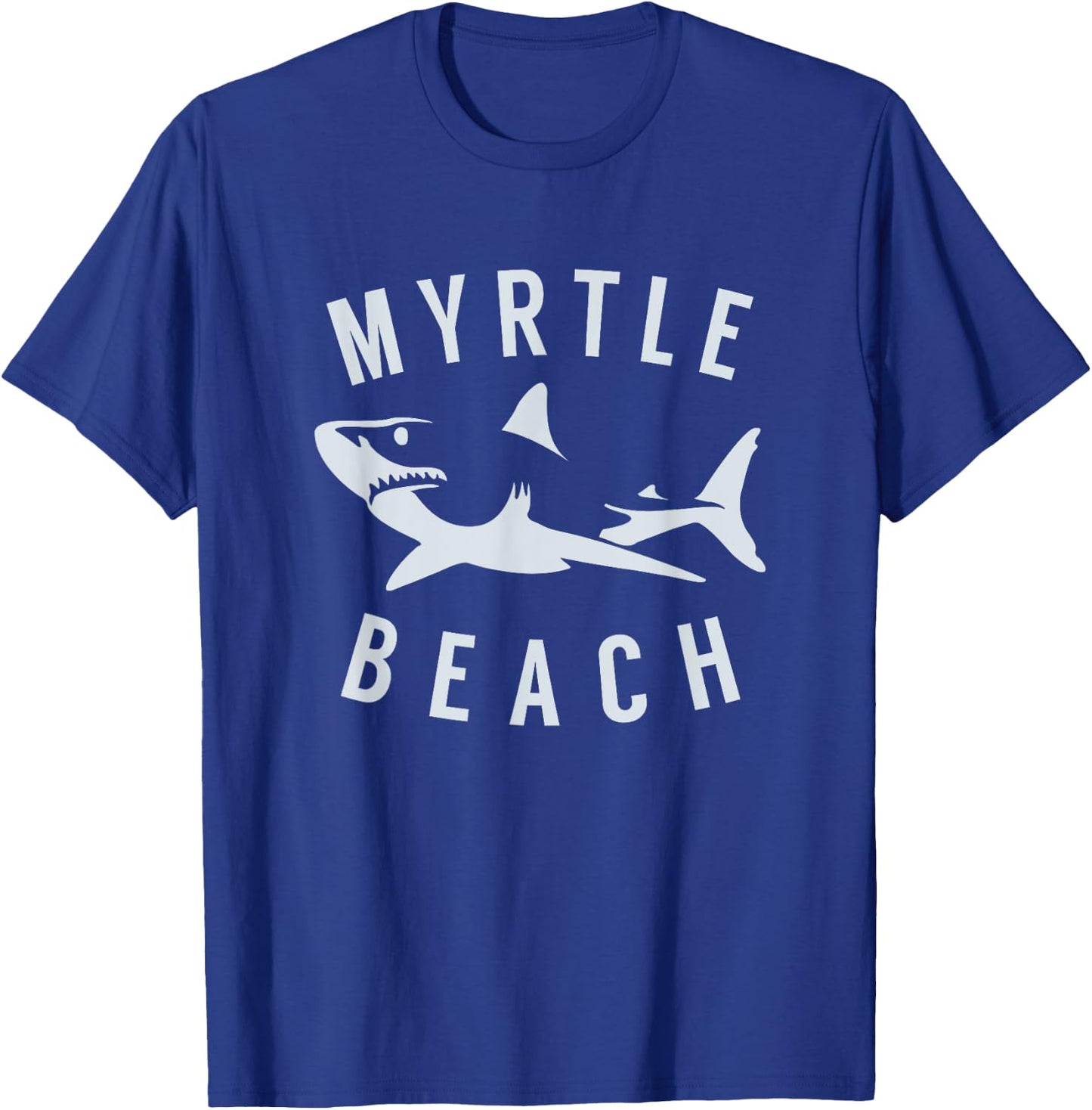 Myrtle Beach South Carolina T Shirt Shark SC Souvenir Men Women Girls Kids T-Shirt - T-Shirt | Royal