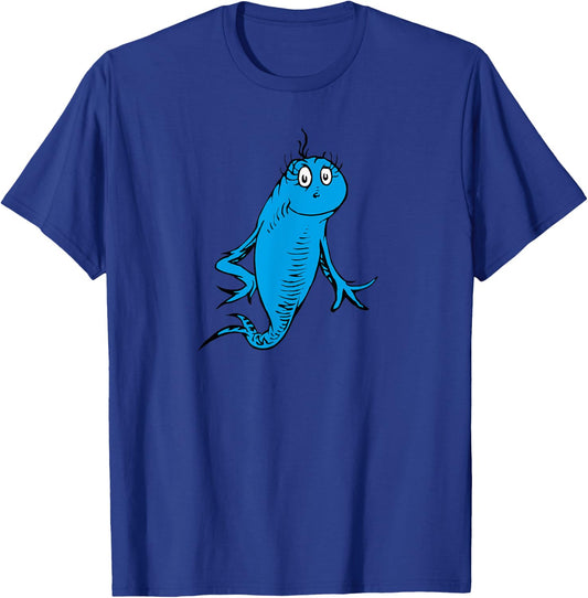Dr. Seuss Blue Fish T-Shirt - T-Shirt | Royal