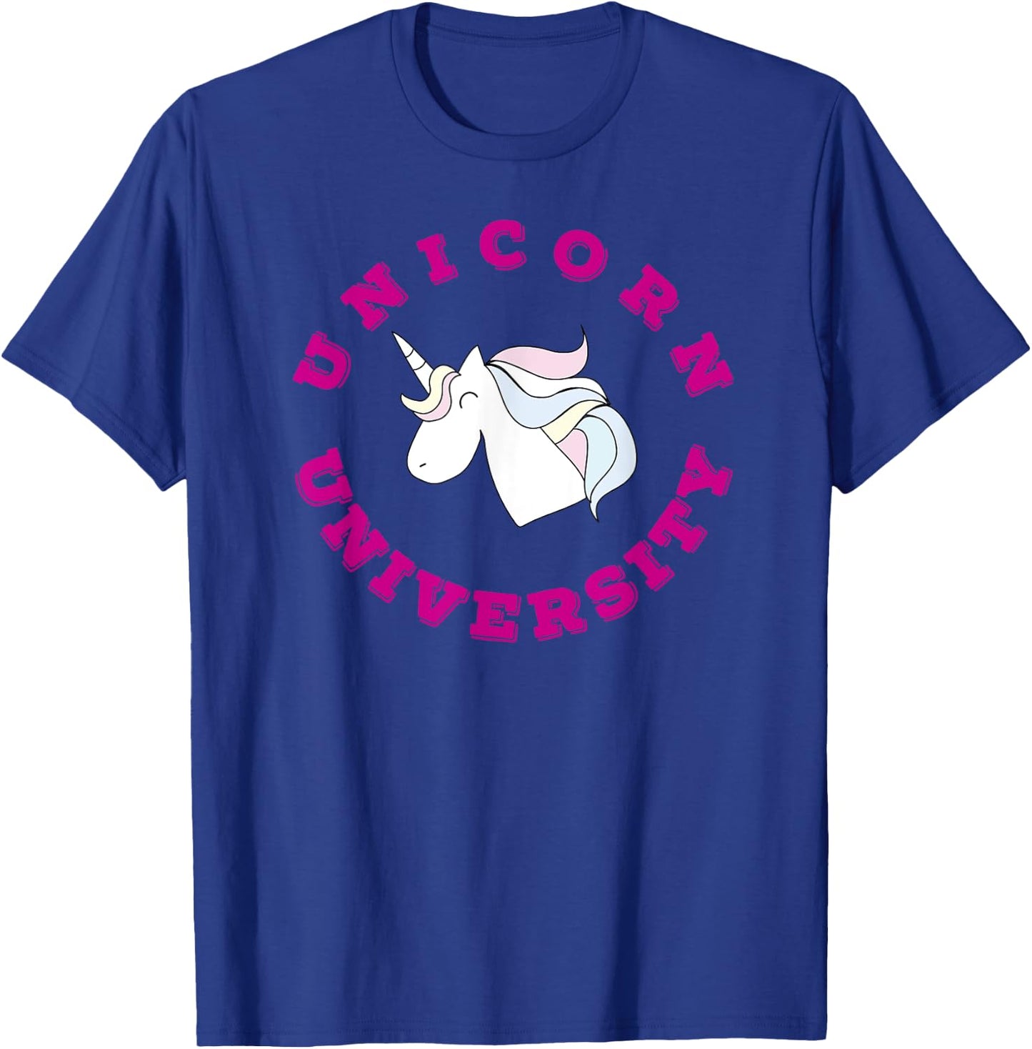 Unicorn University Cute Funny Cool T-Shirt - T-Shirt | Royal