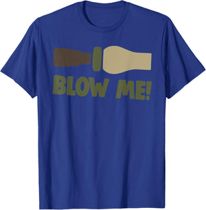 Blow Me Duck Hunter Bird Caller Funny Camo Men's Fun Gift T-Shirt - T-Shirt | Royal