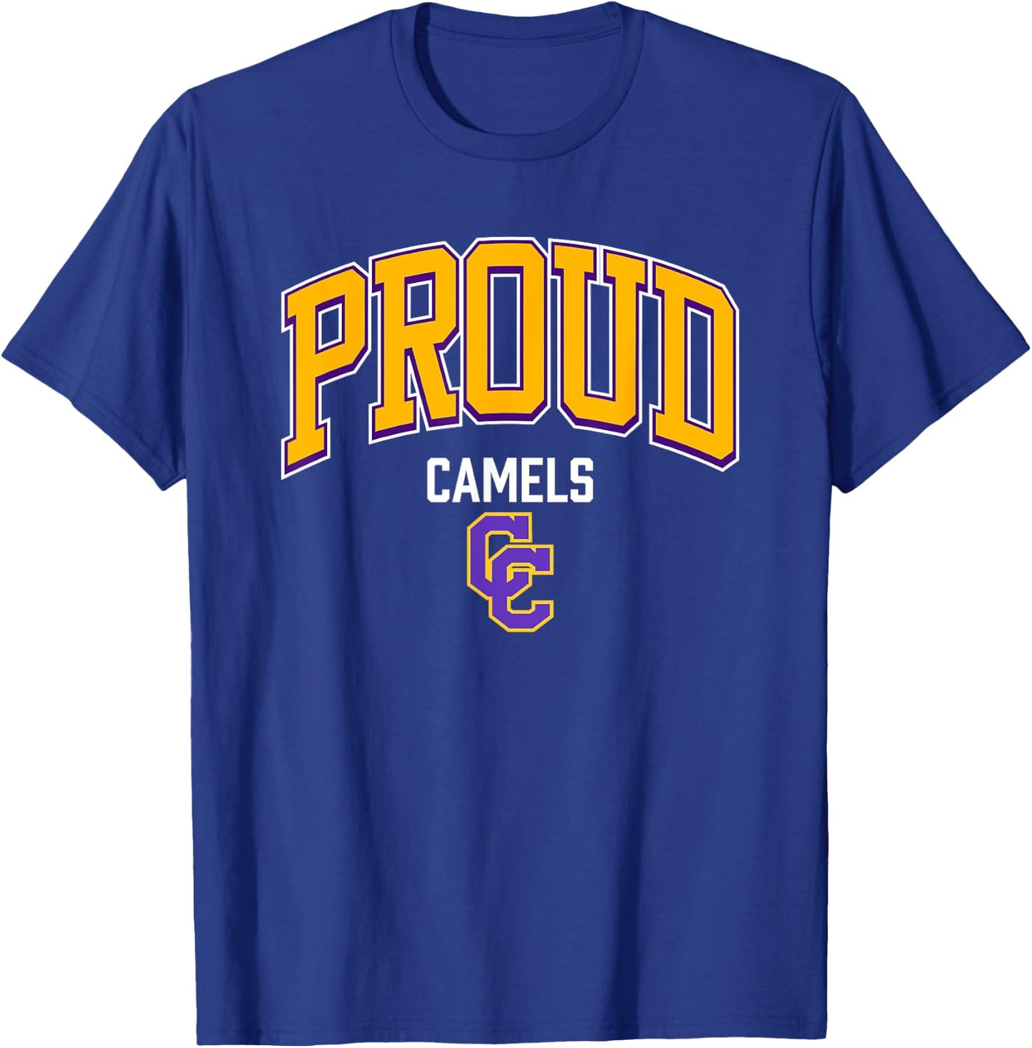 Campbell County Camels Logo Proud HS T-Shirt - T-Shirt | Royal