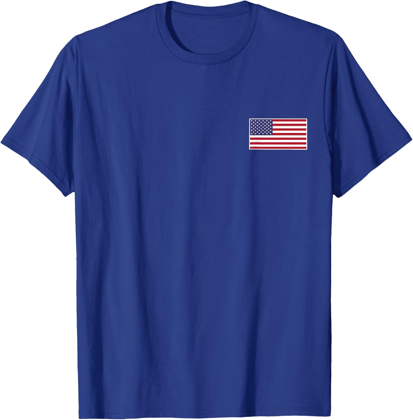 US American Flag Cool Patriotic USA Flags Men Women T-Shirt - T-Shirt | Royal