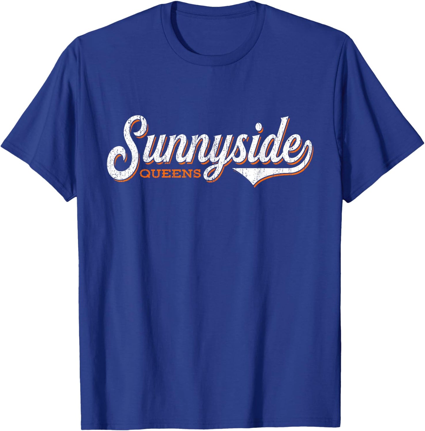 SUNNYSIDE NYC : Retro Queens New York T-Shirt - T-Shirt | Royal