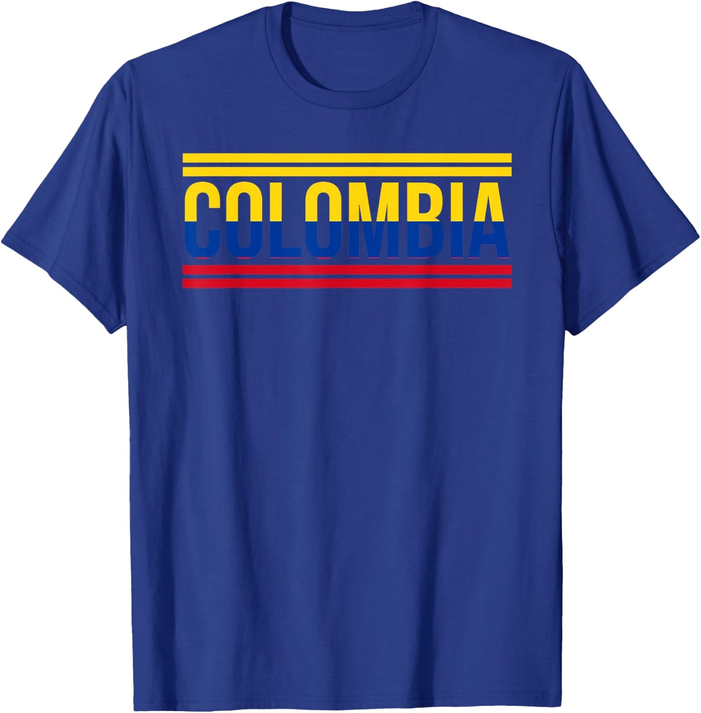 Colombia - Colombian Flag Shirt | Sport Soccer Football Gift T-Shirt - T-Shirt | Royal