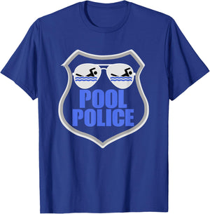 Pool Police Shirt Funny Lifeguarding Gift T for Lifeguard T-Shirt - T-Shirt | Royal