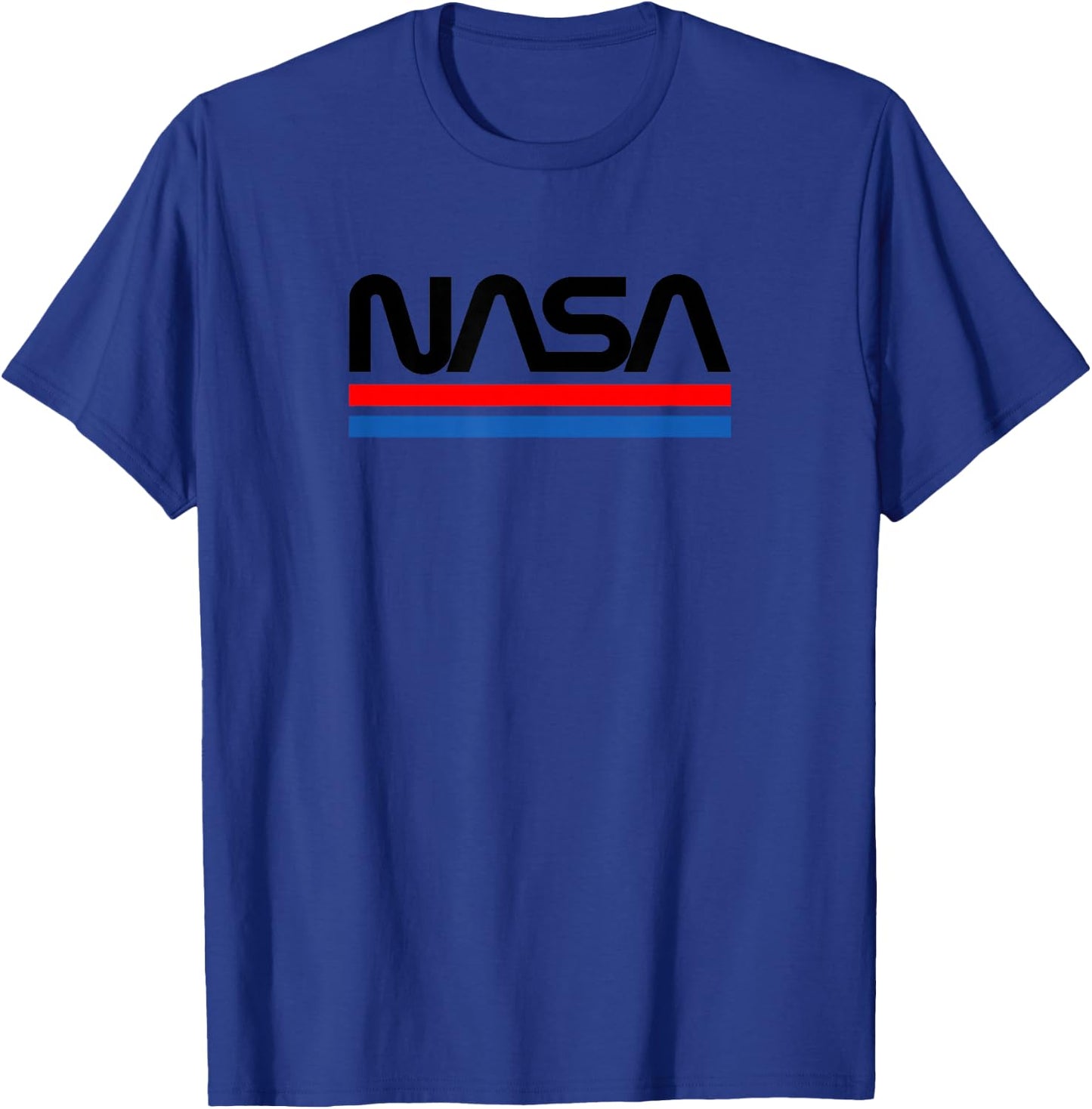 Retro NASA Worm Logo T-Shirt - T-Shirt | Royal