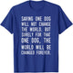 Dog Rescue Humane Society Adoption T-Shirt - T-Shirt | Royal
