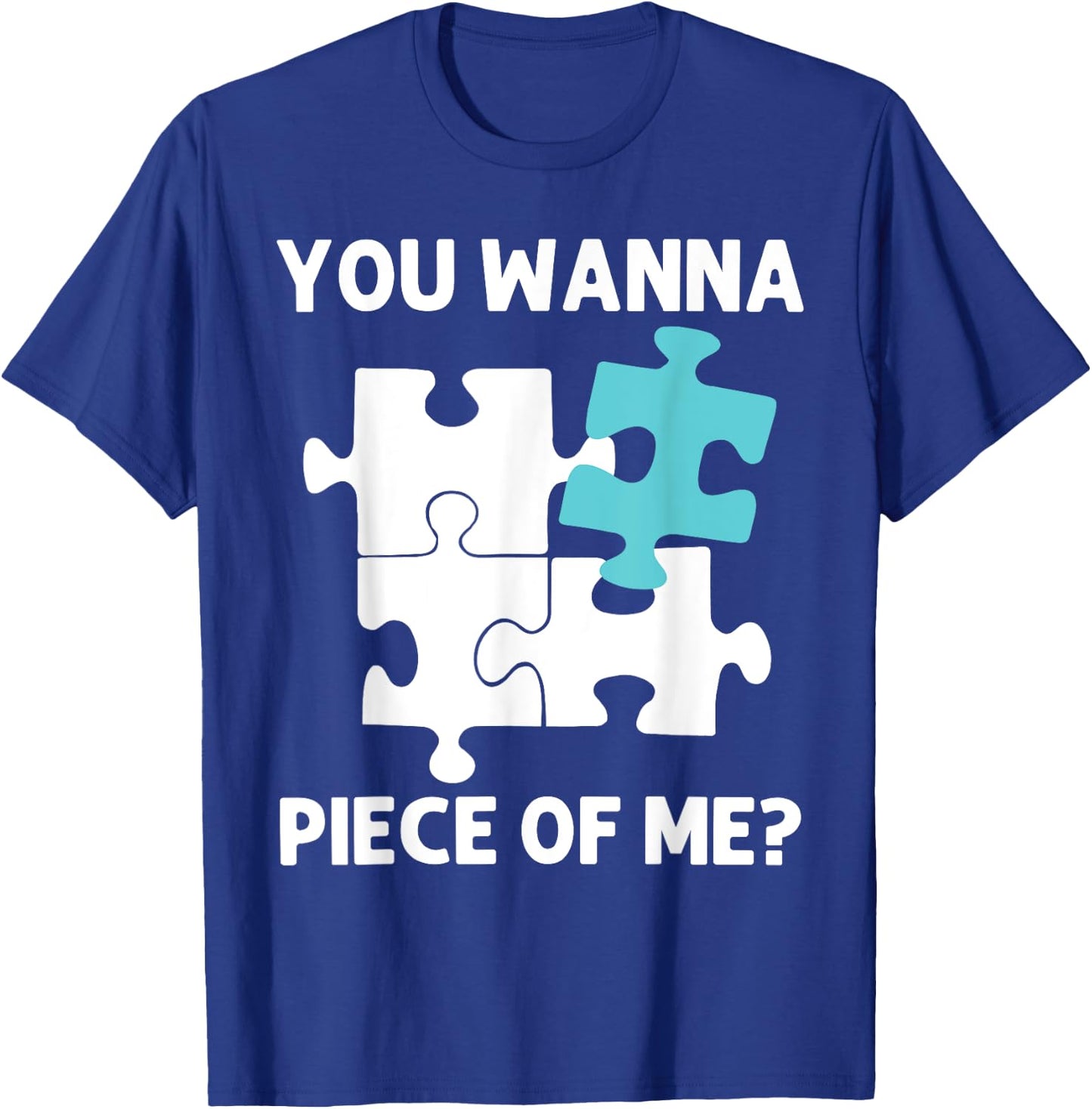 Funny Jigsaw Puzzle Design Women Adults Puzzle Lover T-Shirt - T-Shirt | Royal