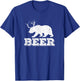 Beer Bear Deer Funny Hunting Vintage T-Shirt - T-Shirt | Royal
