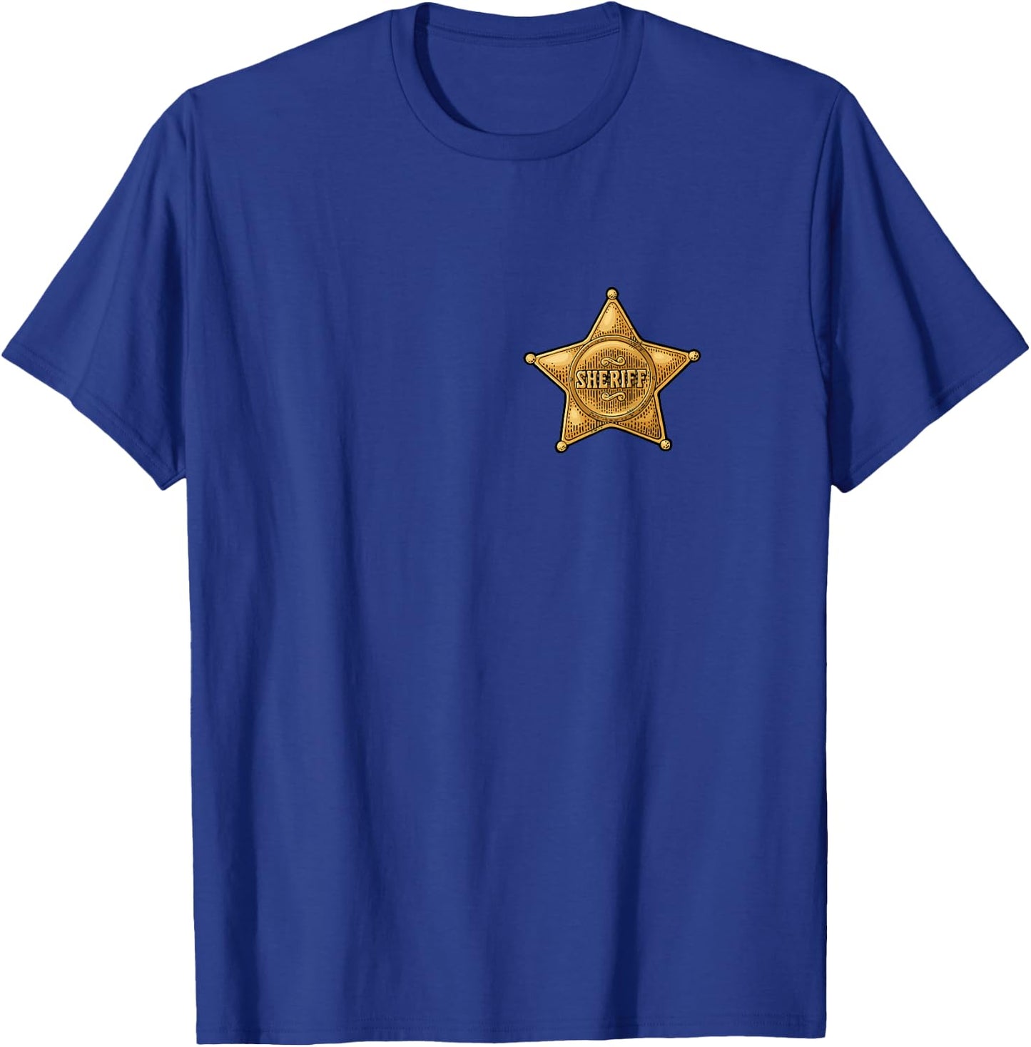 Sheriff Badge short sleeve shirt T-Shirt - T-Shirt | Royal