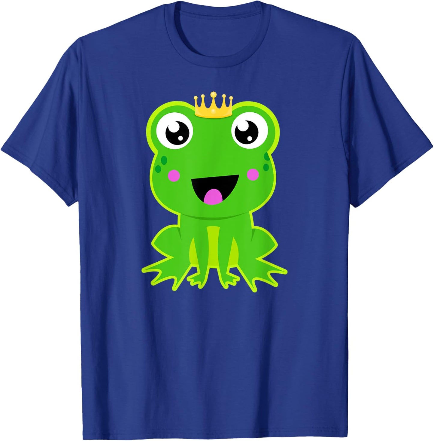 Frog Prince Crown Cute Fairy Tale Graphic Boys Girls Kids T-Shirt - T-Shirt | Royal