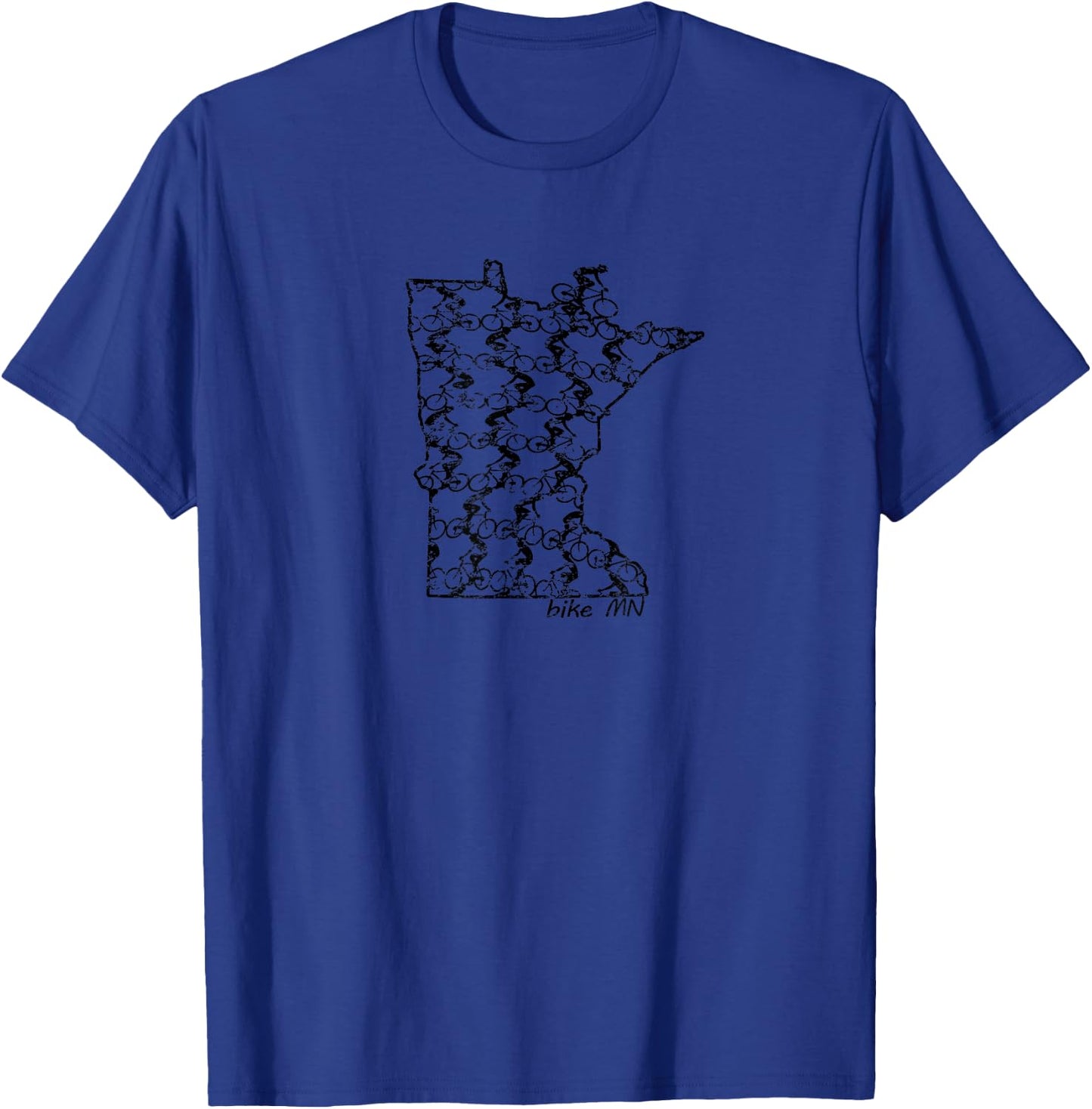 Vintage Bike Riding Minnesota State Cycling Mountain Biking T-Shirt - T-Shirt | Royal